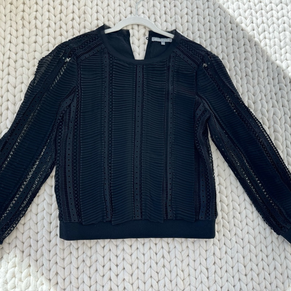Danielrainn pleated Lacey top size s